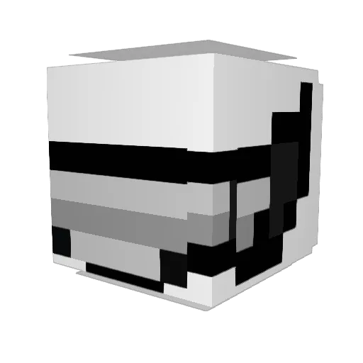 Pan_GG Minecraft avatar head, 3D render
