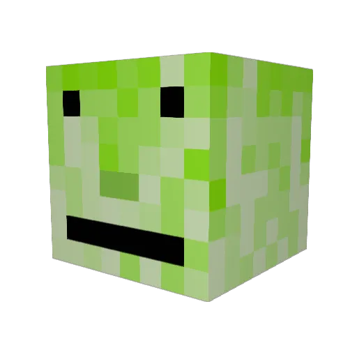 Pan_Salata Minecraft avatar head, 3D render