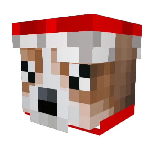 Pan_beagle Minecraft avatar head, 3D render