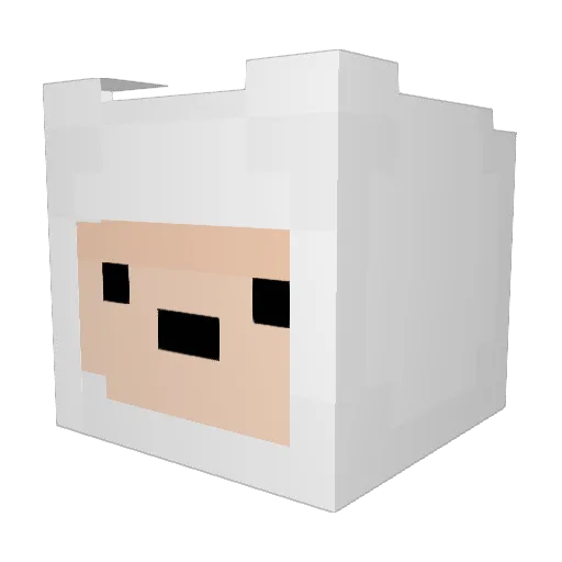 Pan_da96 Minecraft avatar head, 3D render