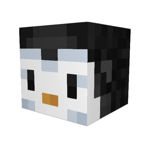 Pana3844_ Minecraft avatar head, 3D render