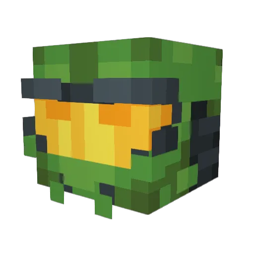 Panada216 Minecraft avatar head, 3D render