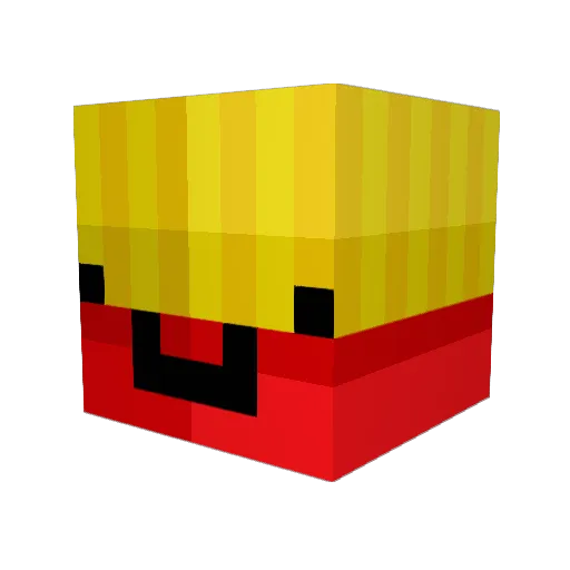 Pananda_tw Minecraft avatar head, 3D render