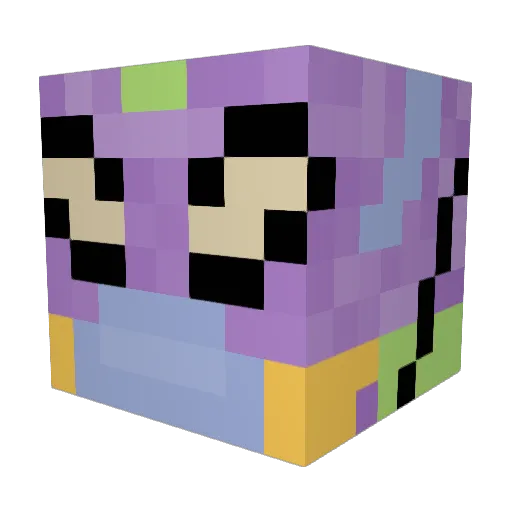 Panarox Minecraft avatar head, 3D render