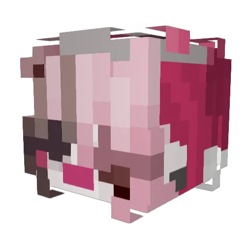 Pancak3h Minecraft avatar head, 3D render