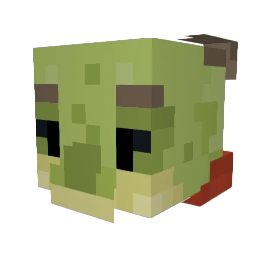 Pancake16 Minecraft avatar head, 3D render