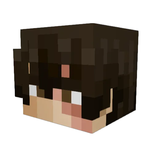 Pancake2319 Minecraft avatar head, 3D render