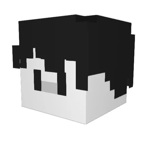 Pancake5657 Minecraft avatar head, 3D render