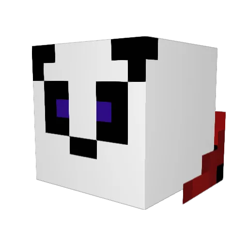 Pancake625 Minecraft avatar head, 3D render