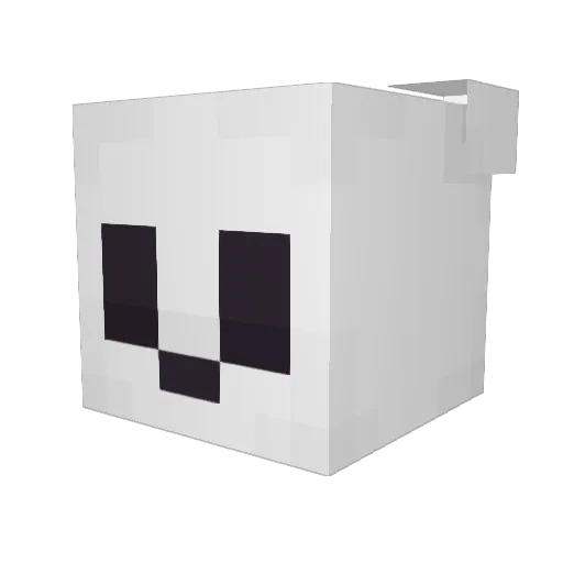 Pancake769 Minecraft avatar head, 3D render