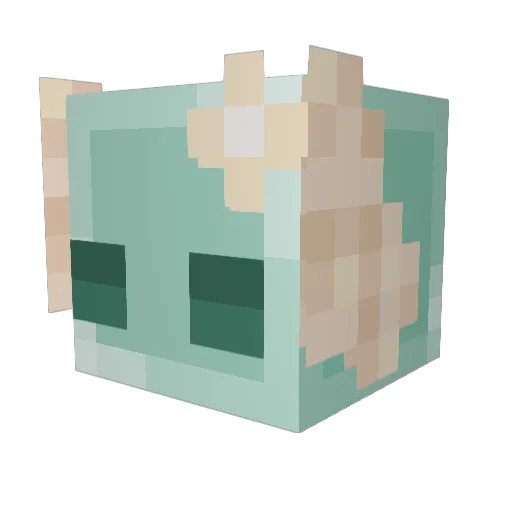 PancakeButtery Minecraft avatar head, 3D render