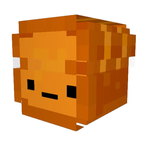 PancakeIce Minecraft avatar head, 3D render