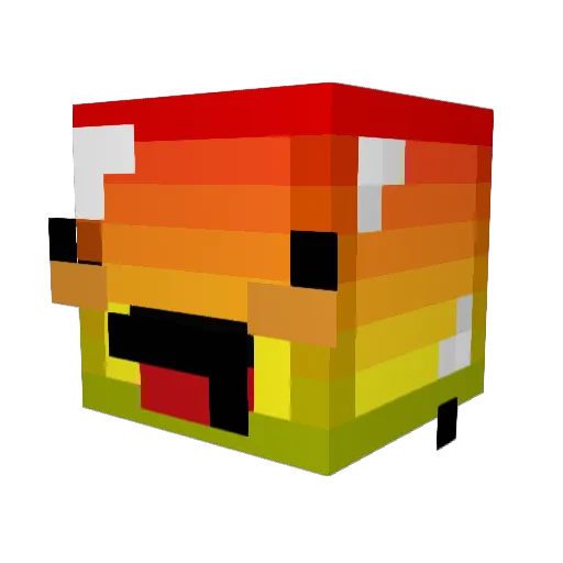 PancakeKiller50 Minecraft avatar head, 3D render