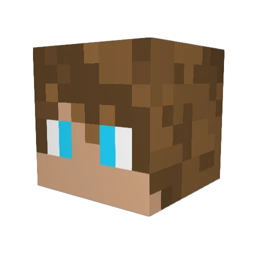 PancakeNinja560 Minecraft avatar head, 3D render