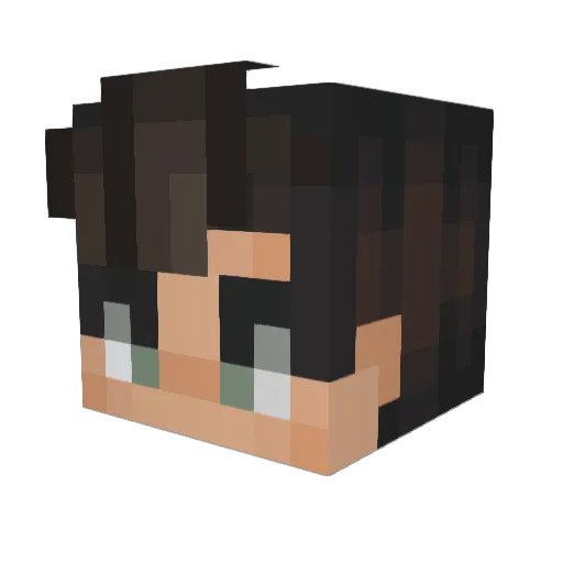 PancakeObsessed Minecraft avatar head, 3D render