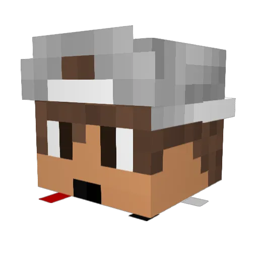 Pancake_LOKO Minecraft avatar head, 3D render