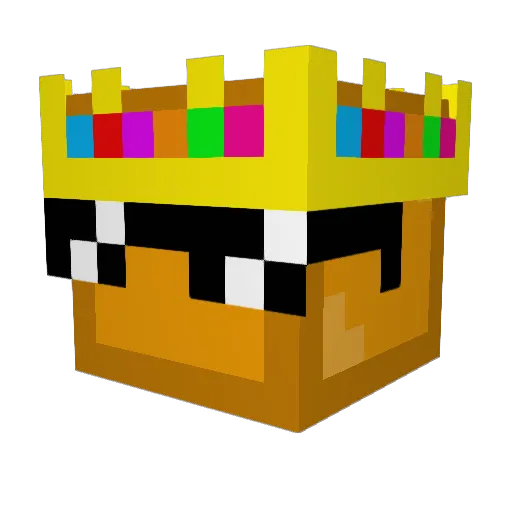 Pancakeking60 Minecraft avatar head, 3D render