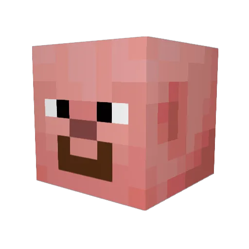 PancakesCraft Minecraft avatar head, 3D render