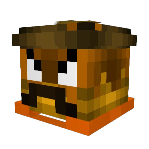 PancakesOW Minecraft avatar head, 3D render