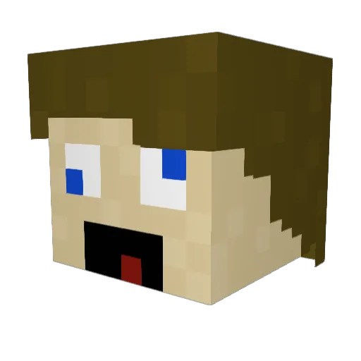 Pancakes_mc Minecraft avatar head, 3D render