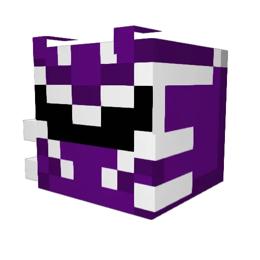 Pancakesareop Minecraft avatar head, 3D render