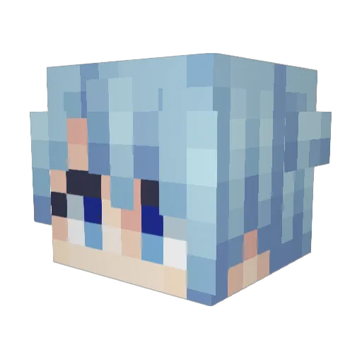 Pancaketrap Minecraft avatar head, 3D render