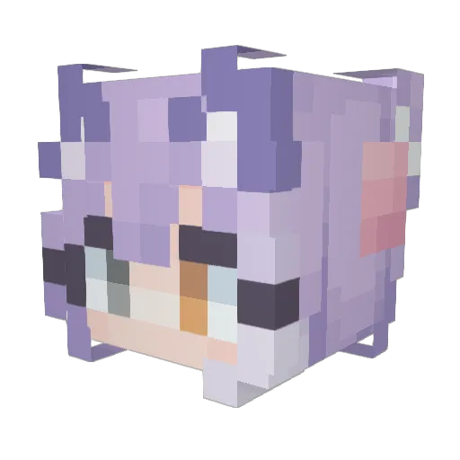 Pancheble Minecraft avatar head, 3D render