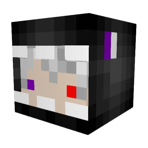 PanchiOriginal Minecraft avatar head, 3D render