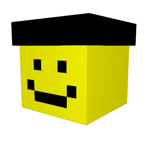 Panchiiiiii Minecraft avatar head, 3D render