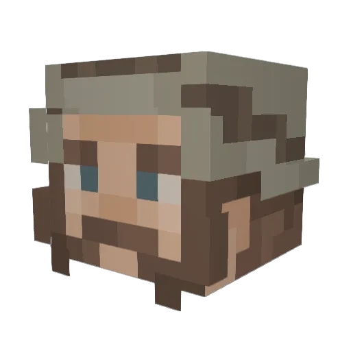 Panchino05 Minecraft avatar head, 3D render