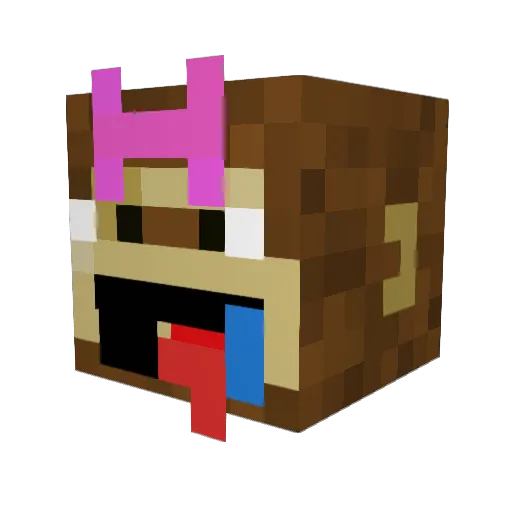Panchita97 Minecraft avatar head, 3D render