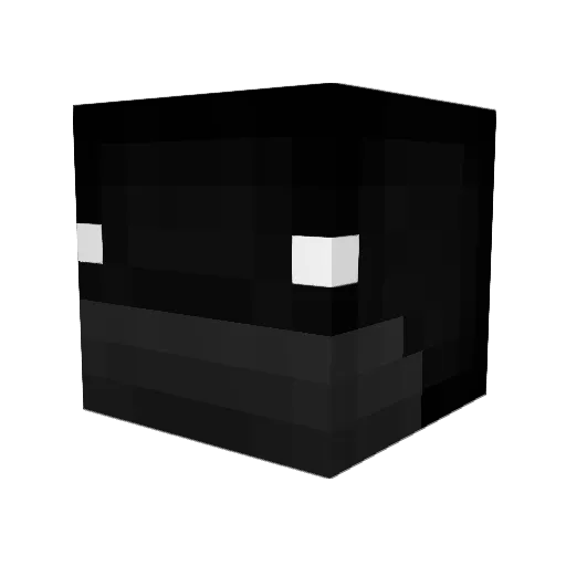 Panchiu Minecraft avatar head, 3D render