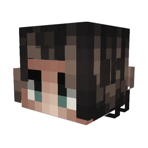 PanchoTMP Minecraft avatar head, 3D render