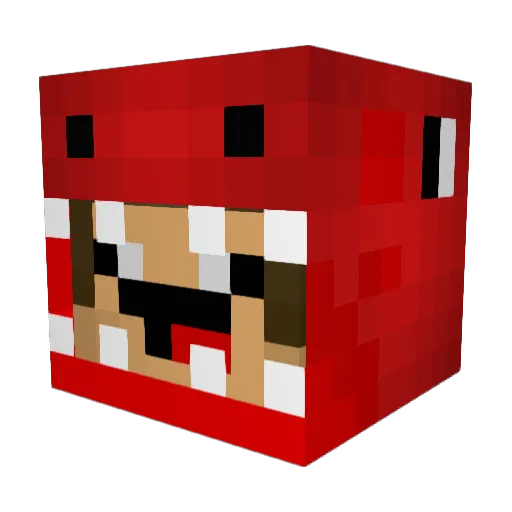 PanchoVilla_MX Minecraft avatar head, 3D render
