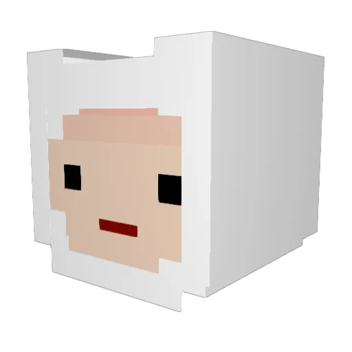 Panchojr1108 Minecraft avatar head, 3D render