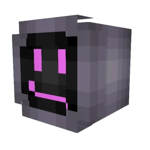 Pancoat Minecraft avatar head, 3D render