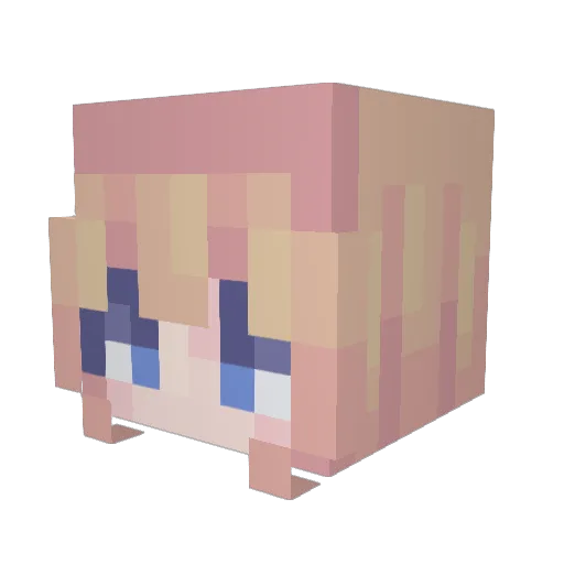 Pancyy113 Minecraft avatar head, 3D render