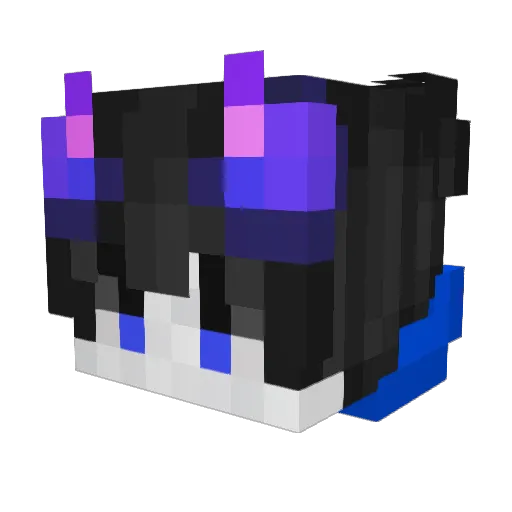 PandH08111 Minecraft avatar head, 3D render
