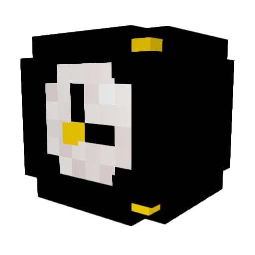 Panda116 Minecraft avatar head, 3D render