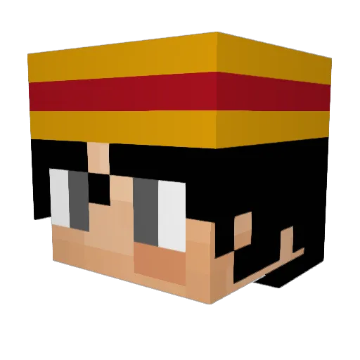 Panda1234567889 Minecraft avatar head, 3D render