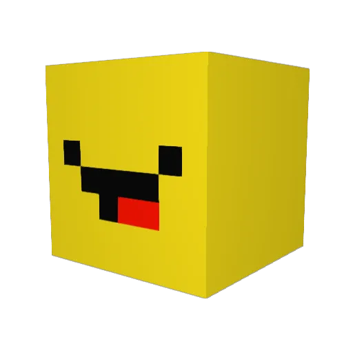 Panda754 Minecraft avatar head, 3D render