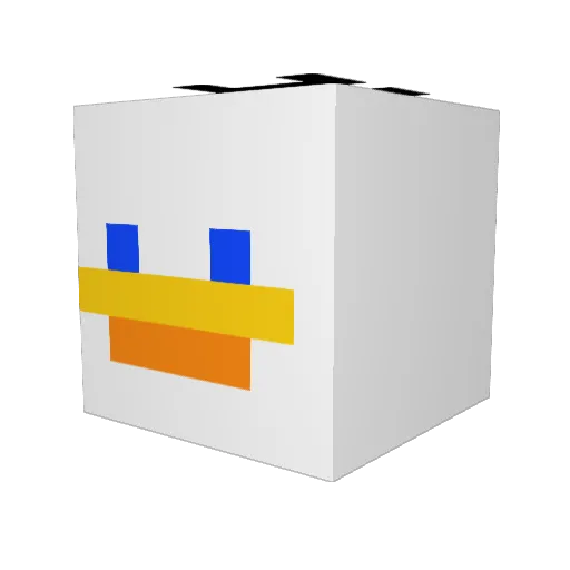 Panda754_ Minecraft avatar head, 3D render