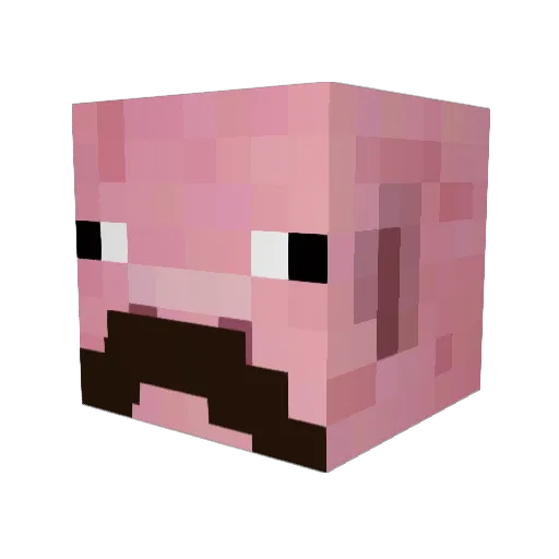 PandaBearSoap Minecraft avatar head, 3D render