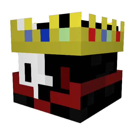 PandaBoiXD Minecraft avatar head, 3D render