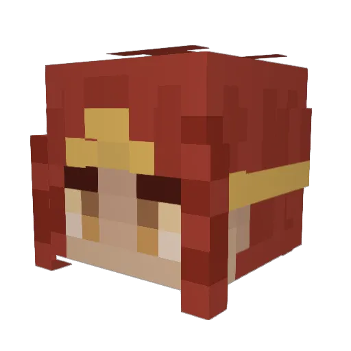 PandaColada_ Minecraft avatar head, 3D render