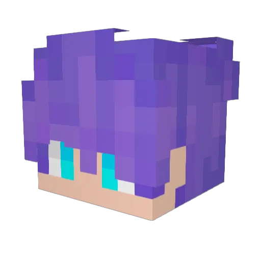 PandaGamer2 Minecraft avatar head, 3D render