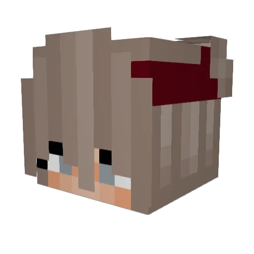 PandaGrace127 Minecraft avatar head, 3D render