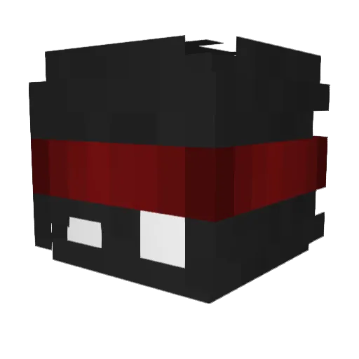 PandaImport Minecraft avatar head, 3D render