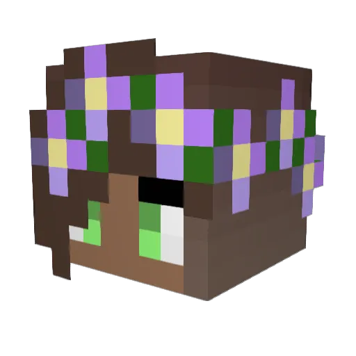 PandaJohnSRT Minecraft avatar head, 3D render