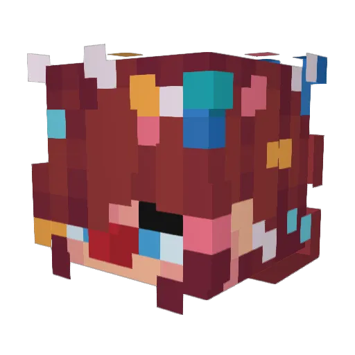 PandaLily15 Minecraft avatar head, 3D render